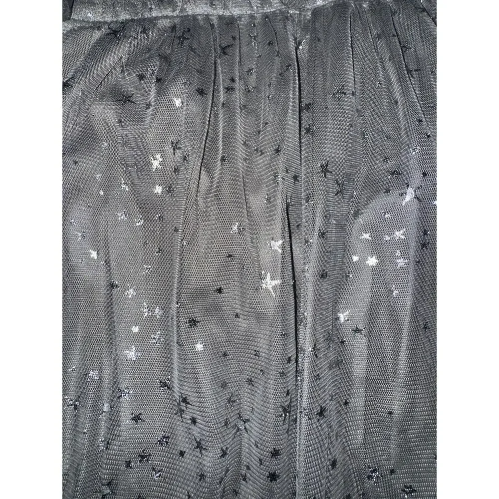 Baby Gap‎ Girls 5 Dress Tulle Ruffle Sleeve Metallic Stars Party Causal